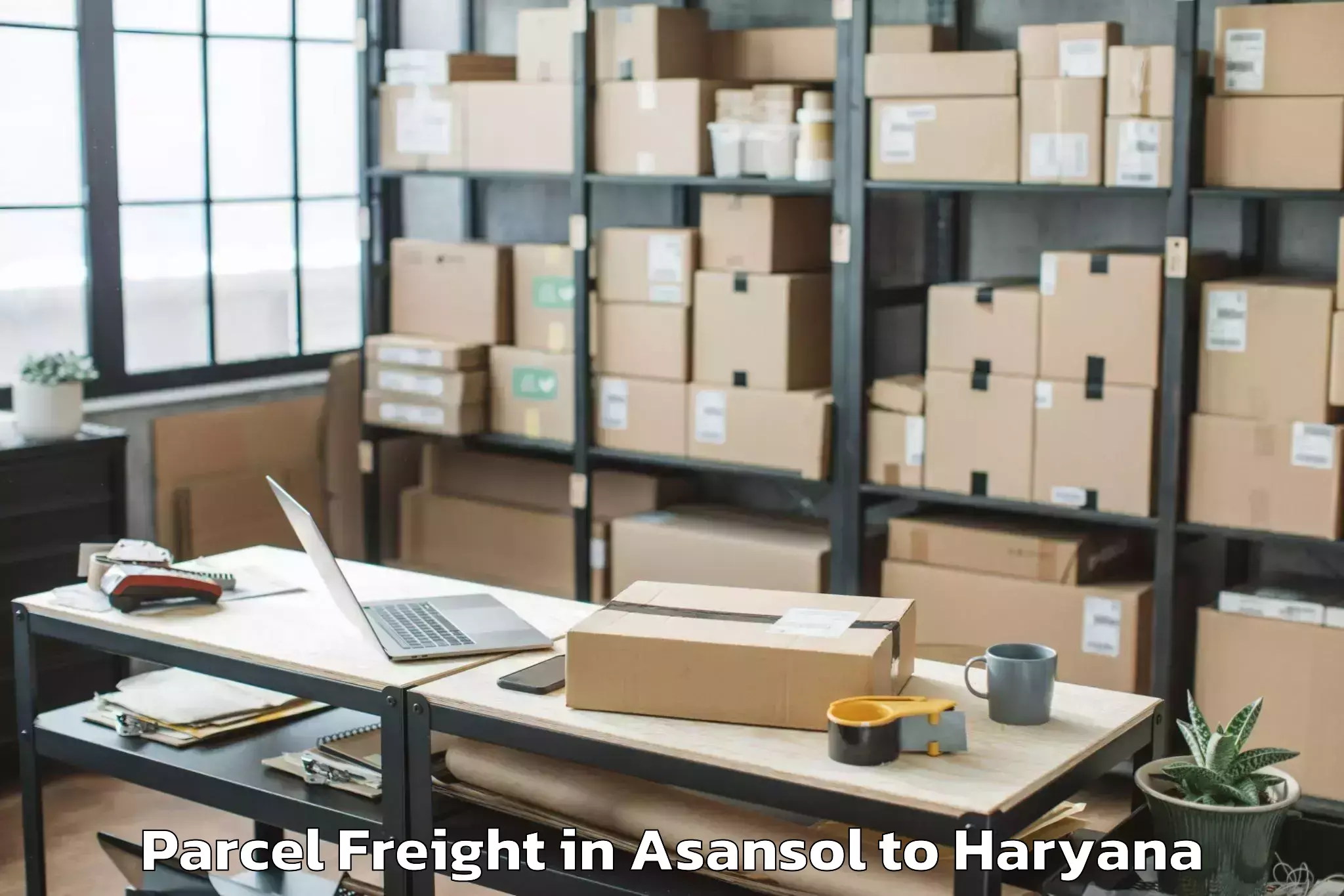 Asansol to Haryana Parcel Freight Booking